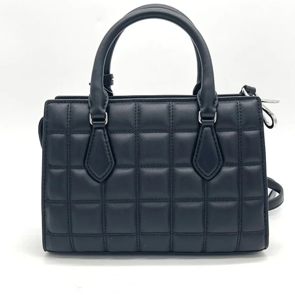 Michael Kors Black Quilted Sheila Satchel Crossbody Bag - Picture 4 of 9